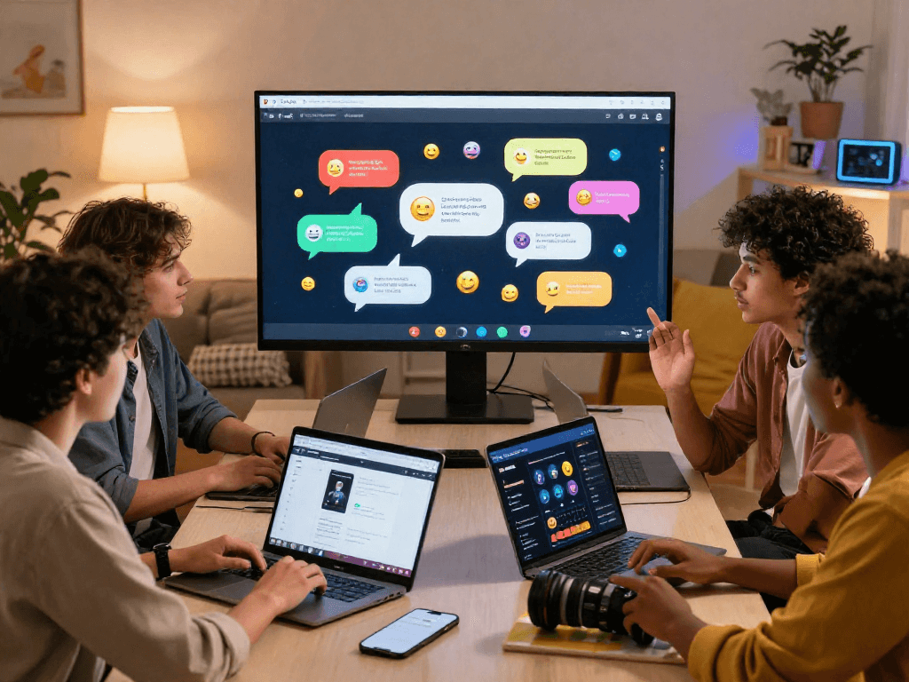 Engaging spicychat virtual interaction showcasing diverse users enjoying digital conversations.